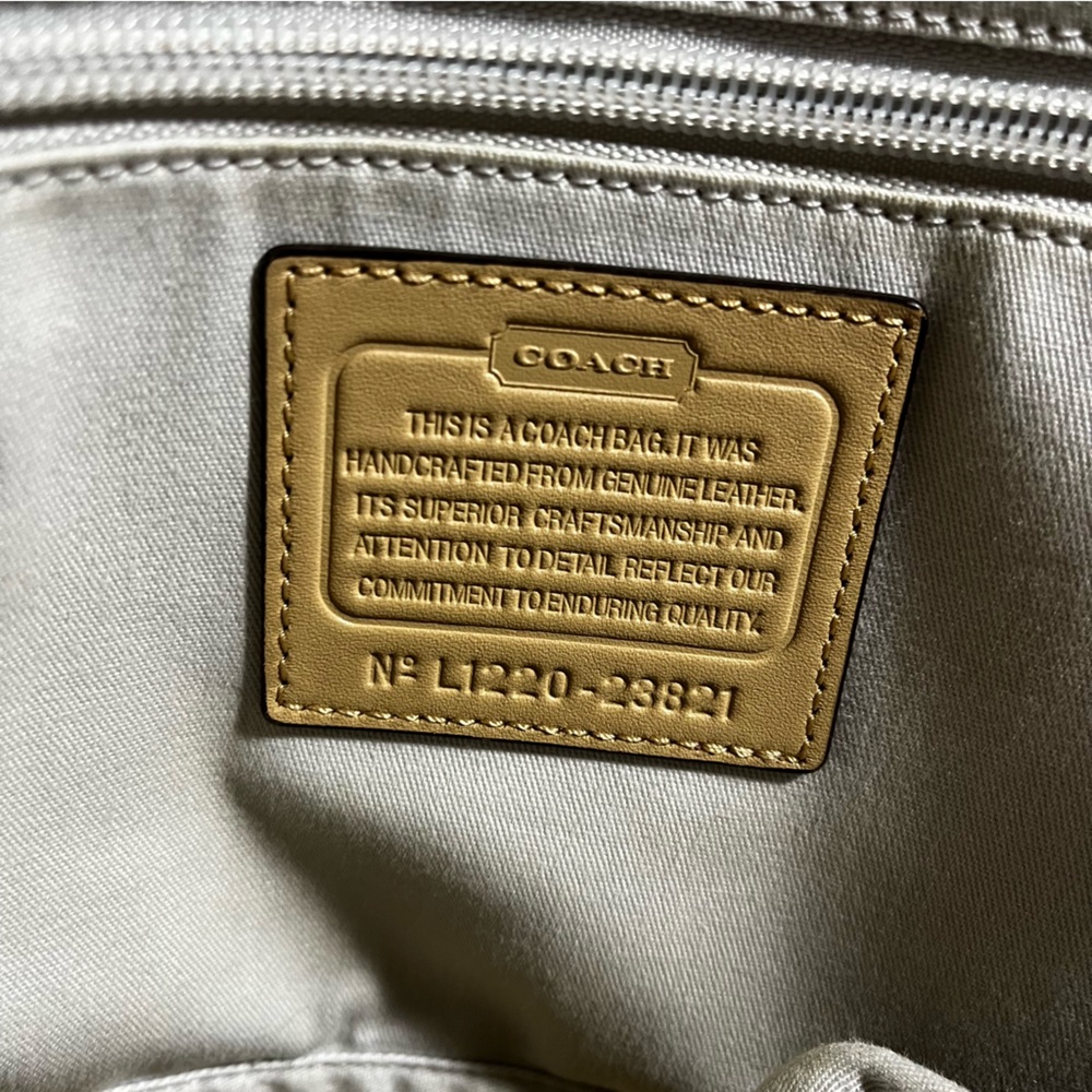 Coach Saffiano Leather East West City Tote L1220-23821 - Picture 9 of 10